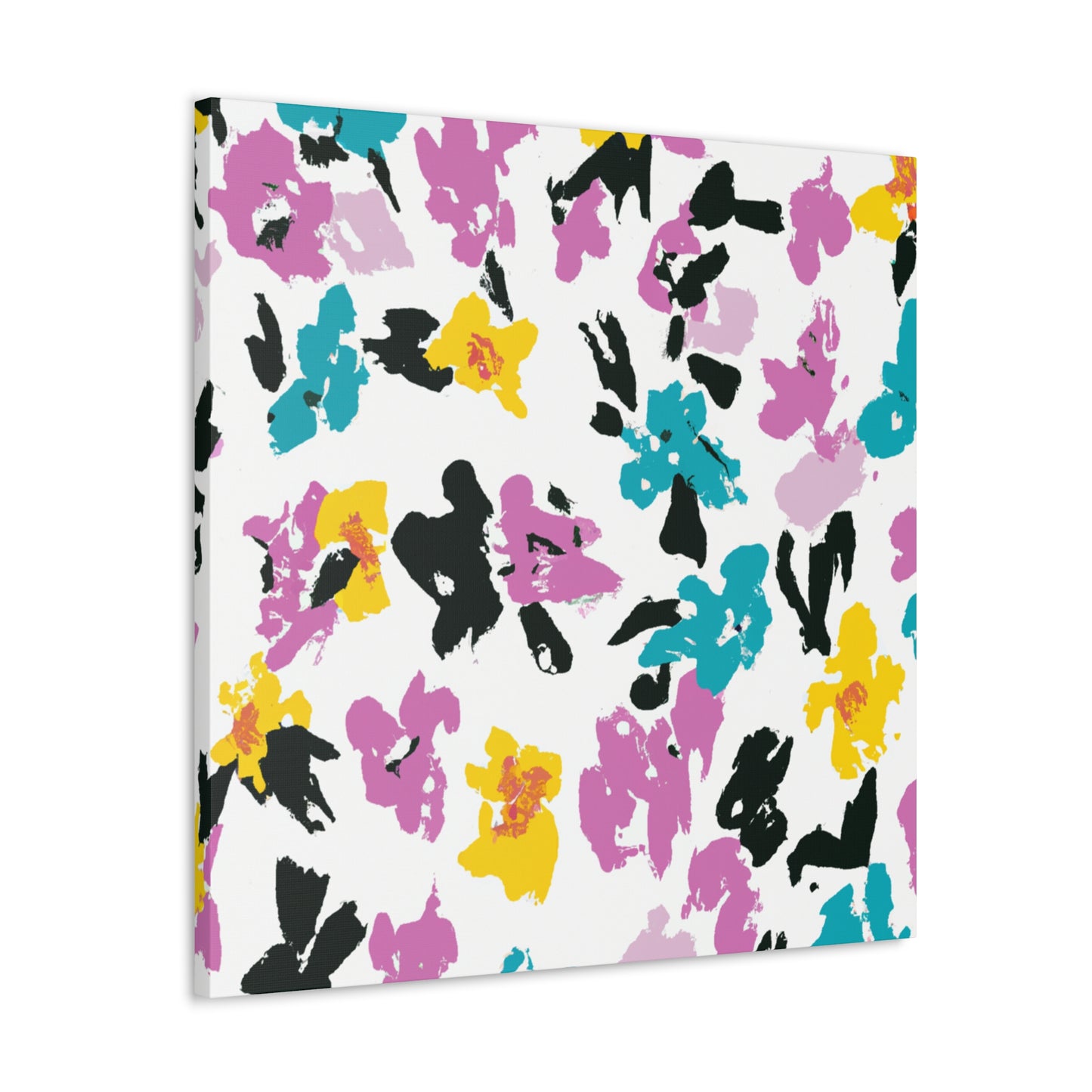 "Petal Push" - Floral Canvas