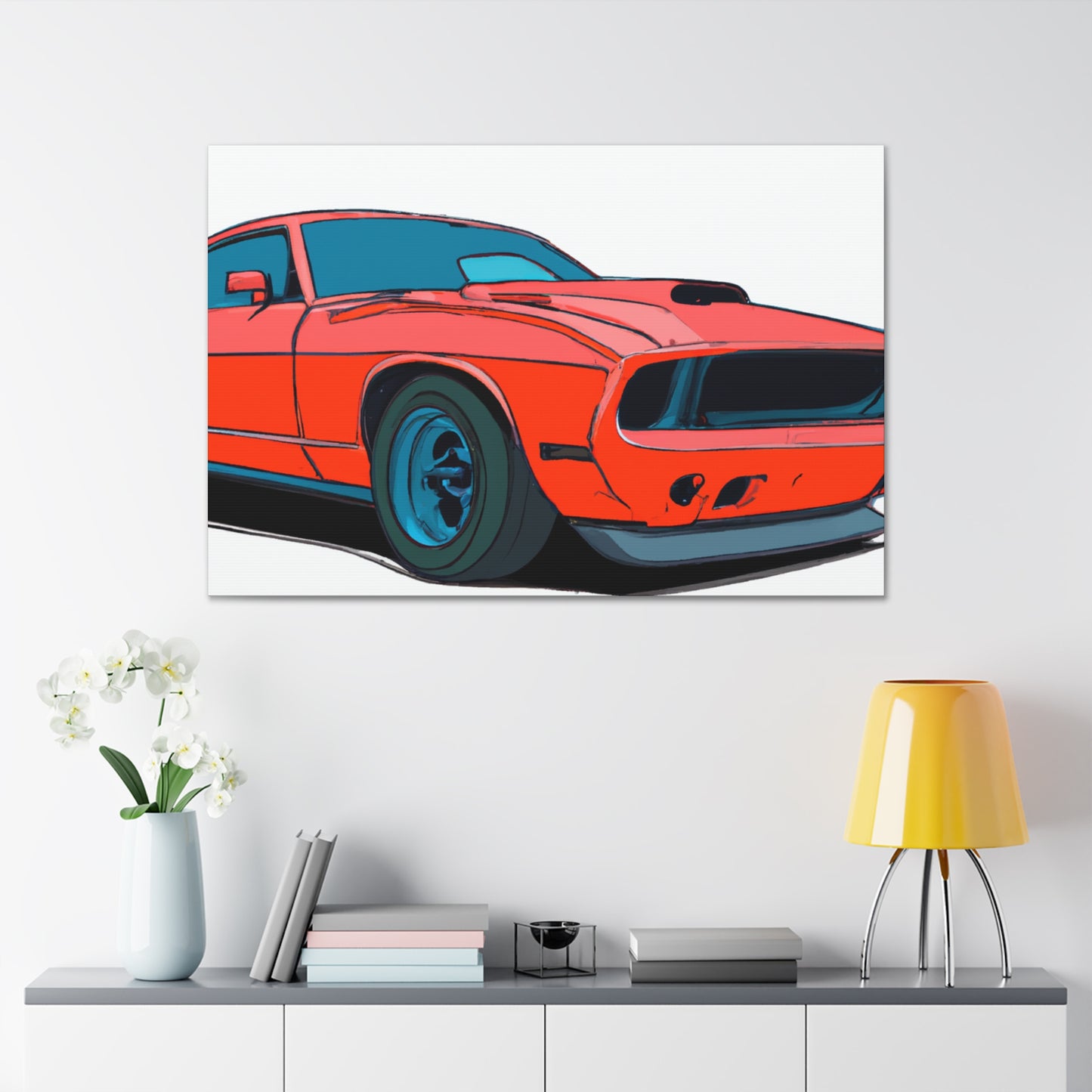 The Inferno- Automobile - Canvas