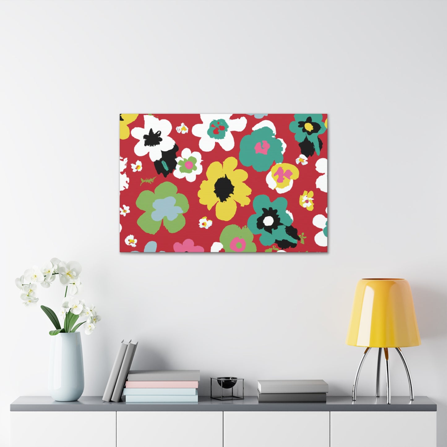 "Petal's Poise" - Floral Canvas
