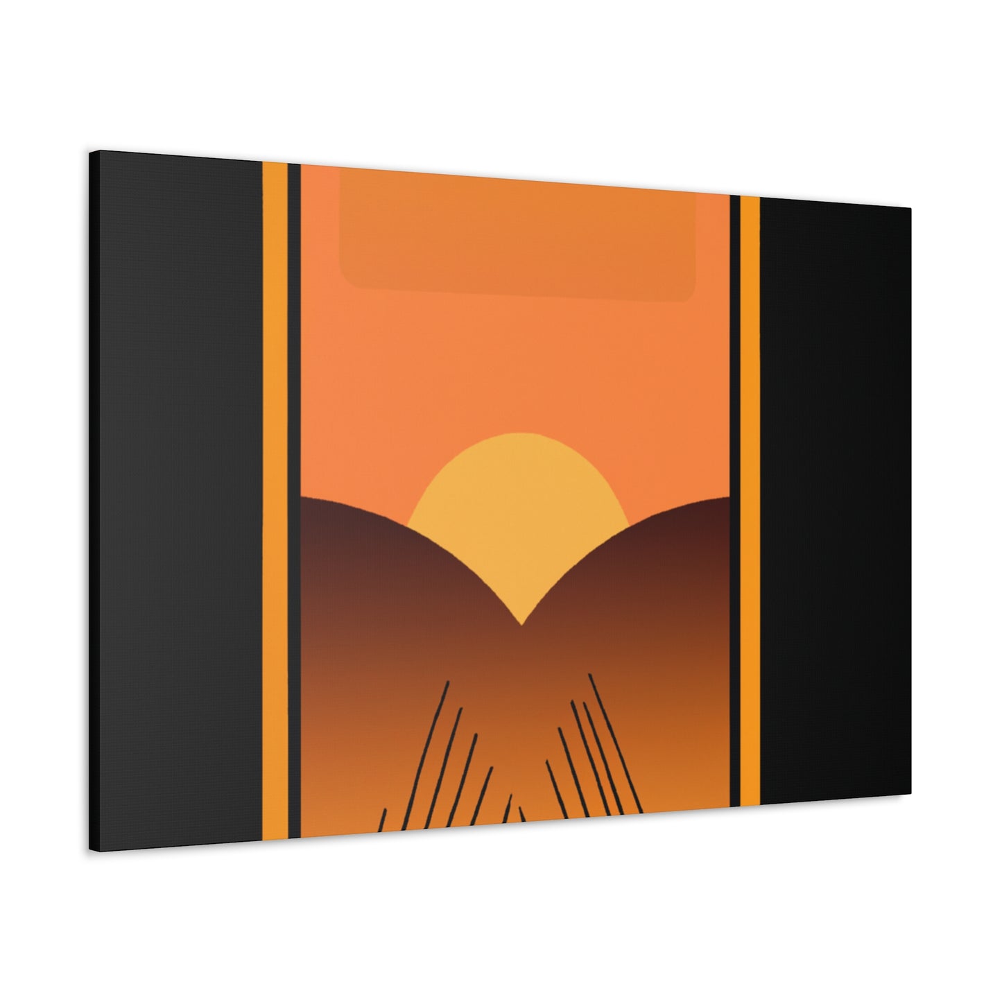 Serene Cascade - Midcentury - Canvas