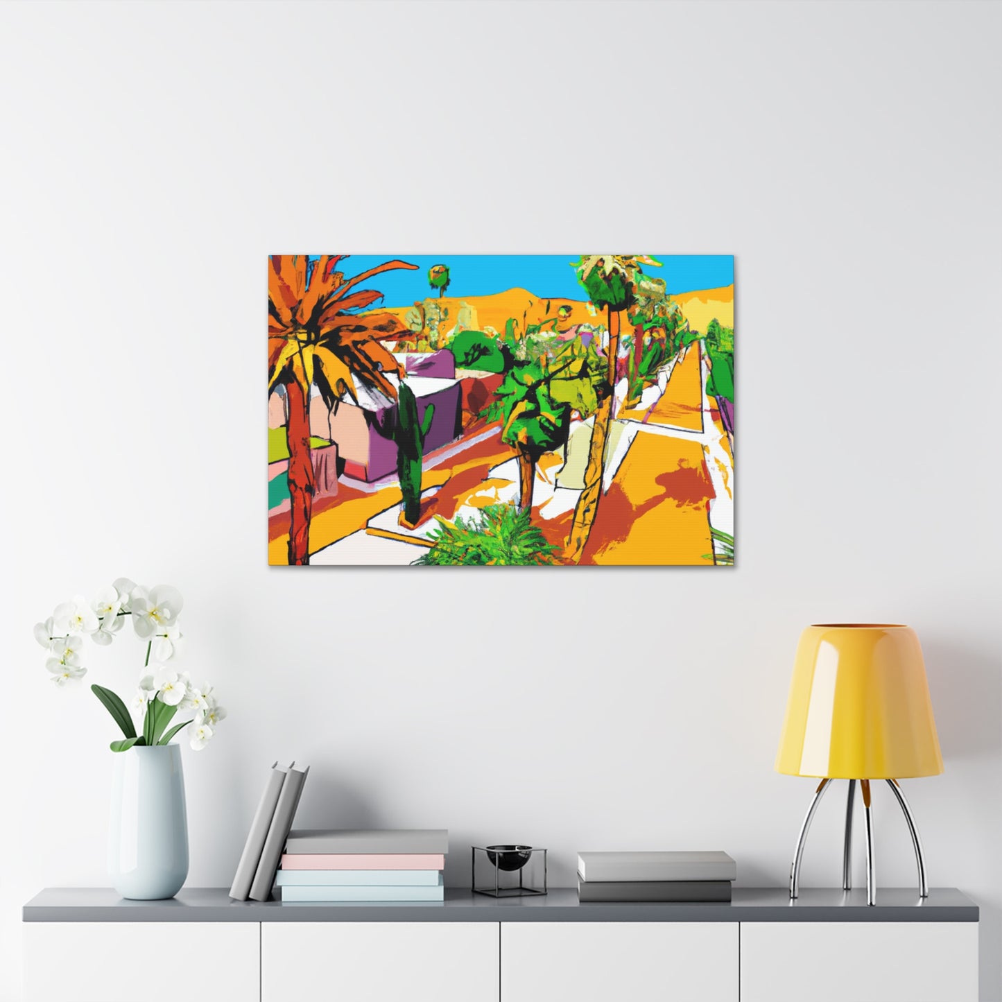 Cactus Caravan - Architectural - Canvas