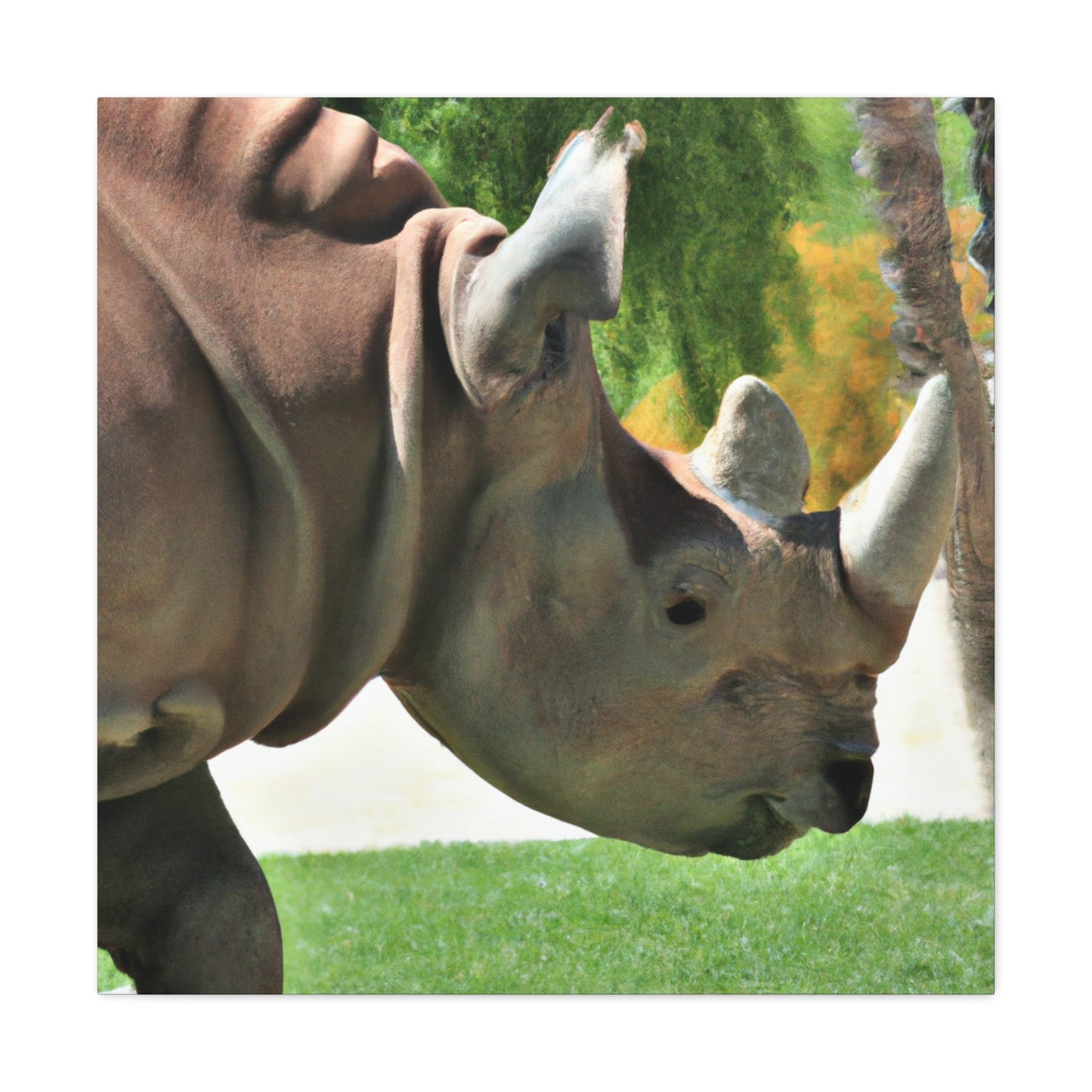 Rhino Head - Canvas - Wildlife
