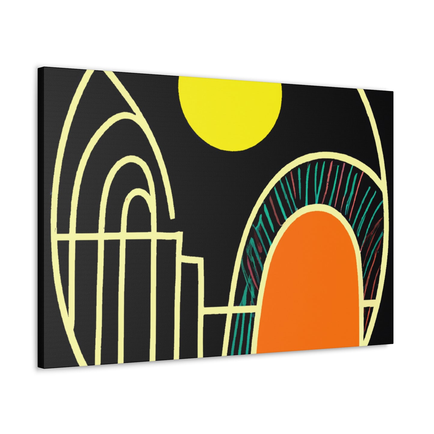Retro Bloom - Midcentury - Canvas