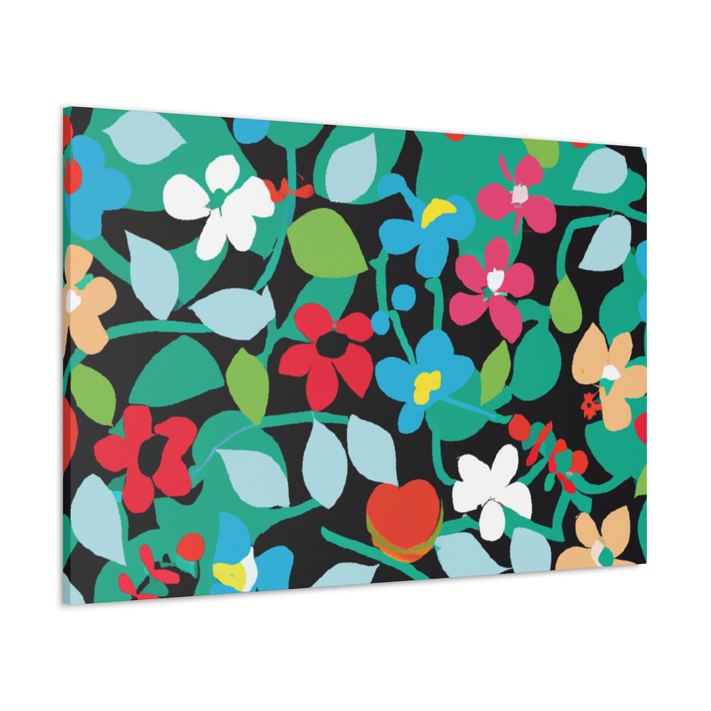 Blooming Happiness - Floral Canvas
