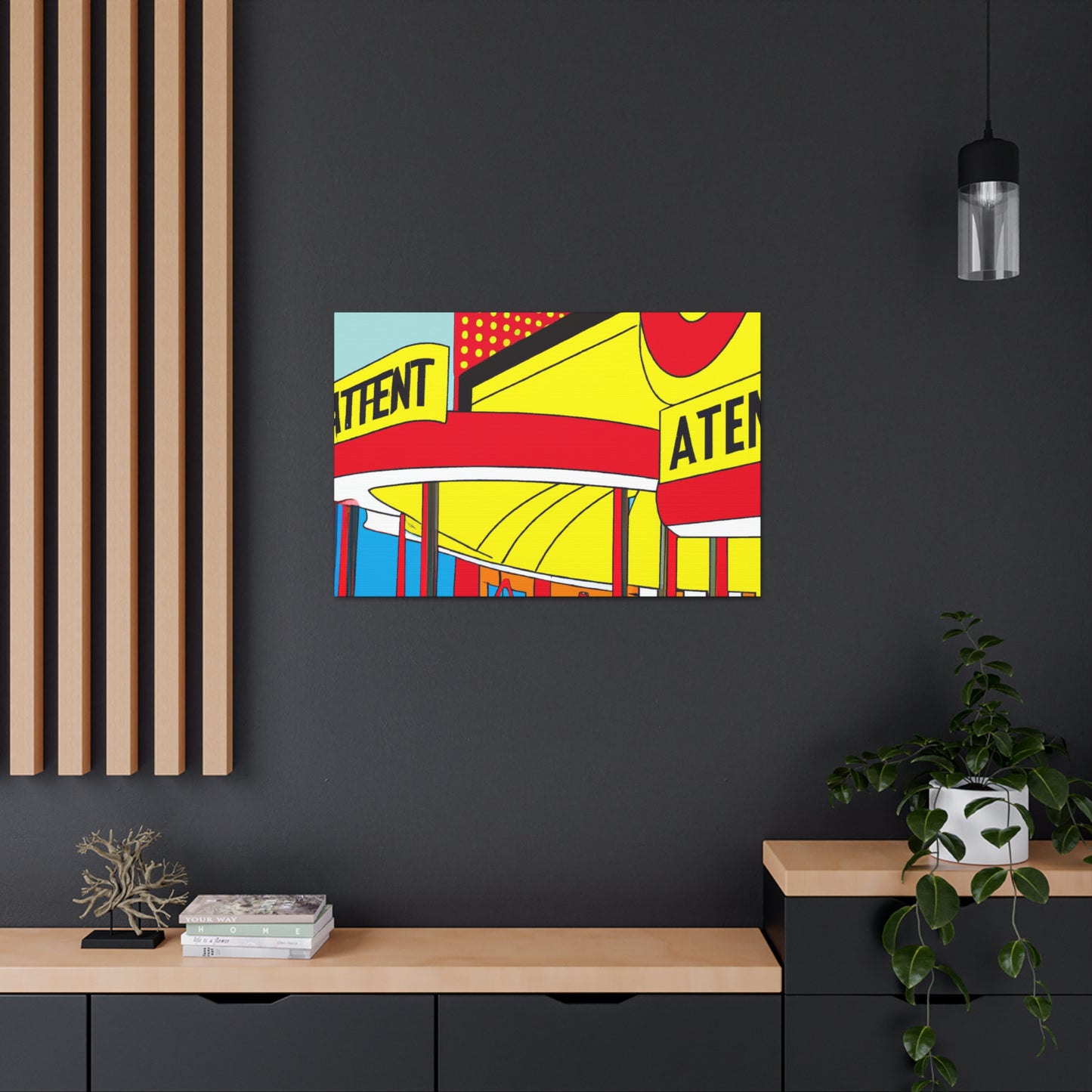 Retro-o-rama Amusement Arcade. - Architectural Canvas Pop Art