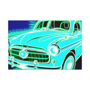 "Retro Rev-Up" - Automobile Canvas