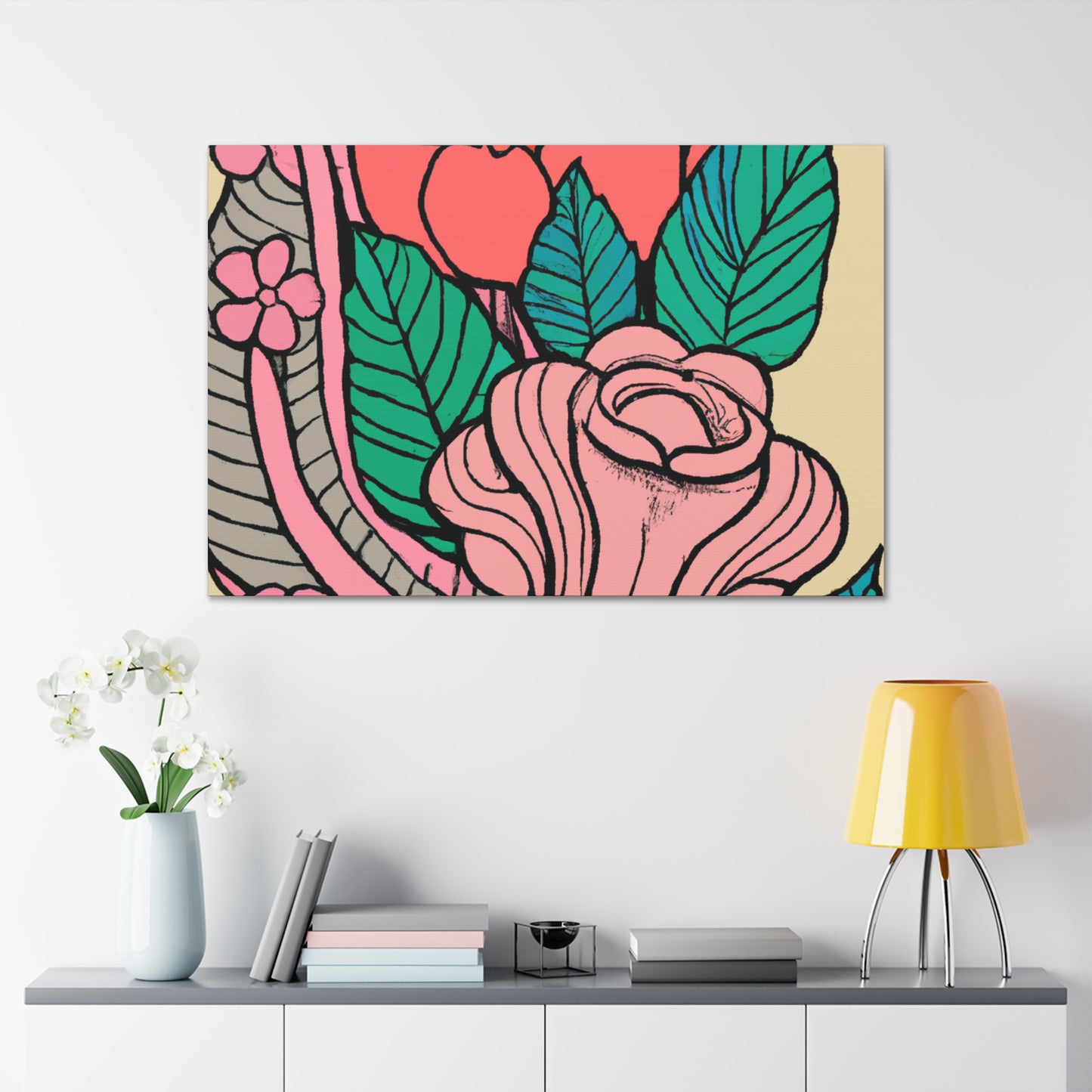 Blissful Delight - Floral - Canvas
