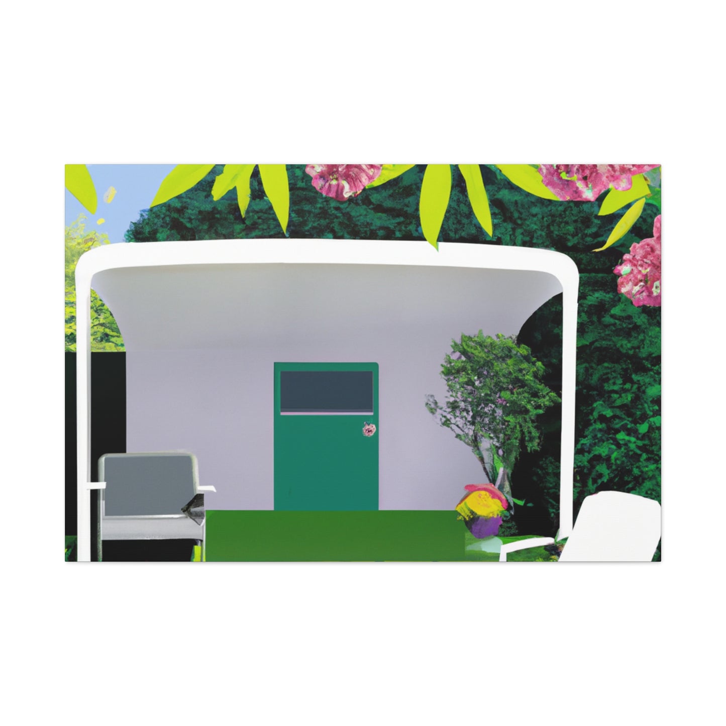 Vivid Vista - Midcentury - Canvas