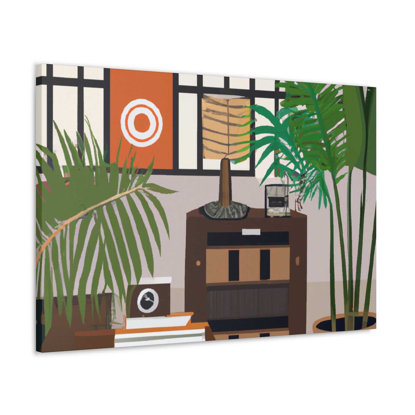 Vivid Blooms - Midcentury - Canvas