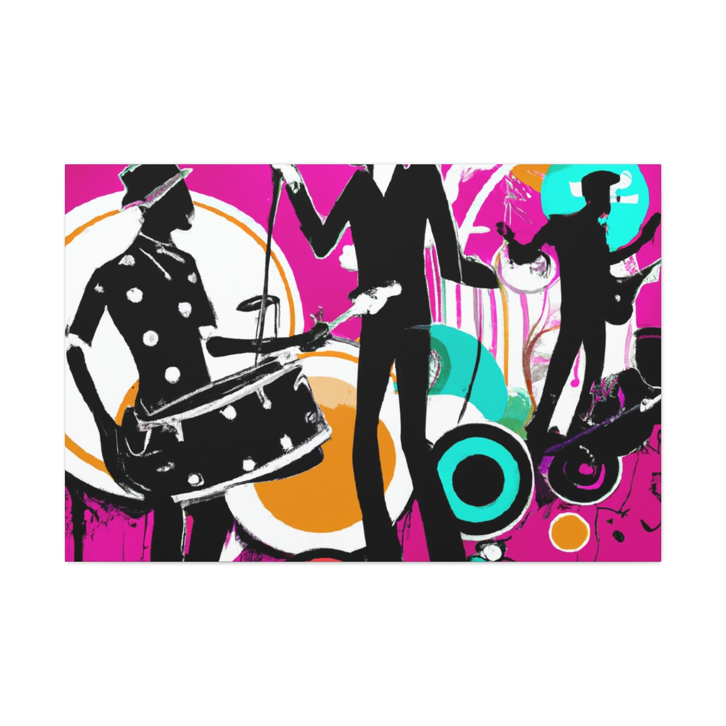 "Boogie Outlaw - Retro Music" - Canvas