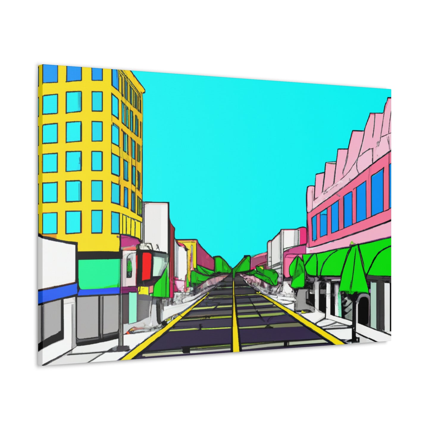 LaLa Way - Architectural Canvas Pop Art