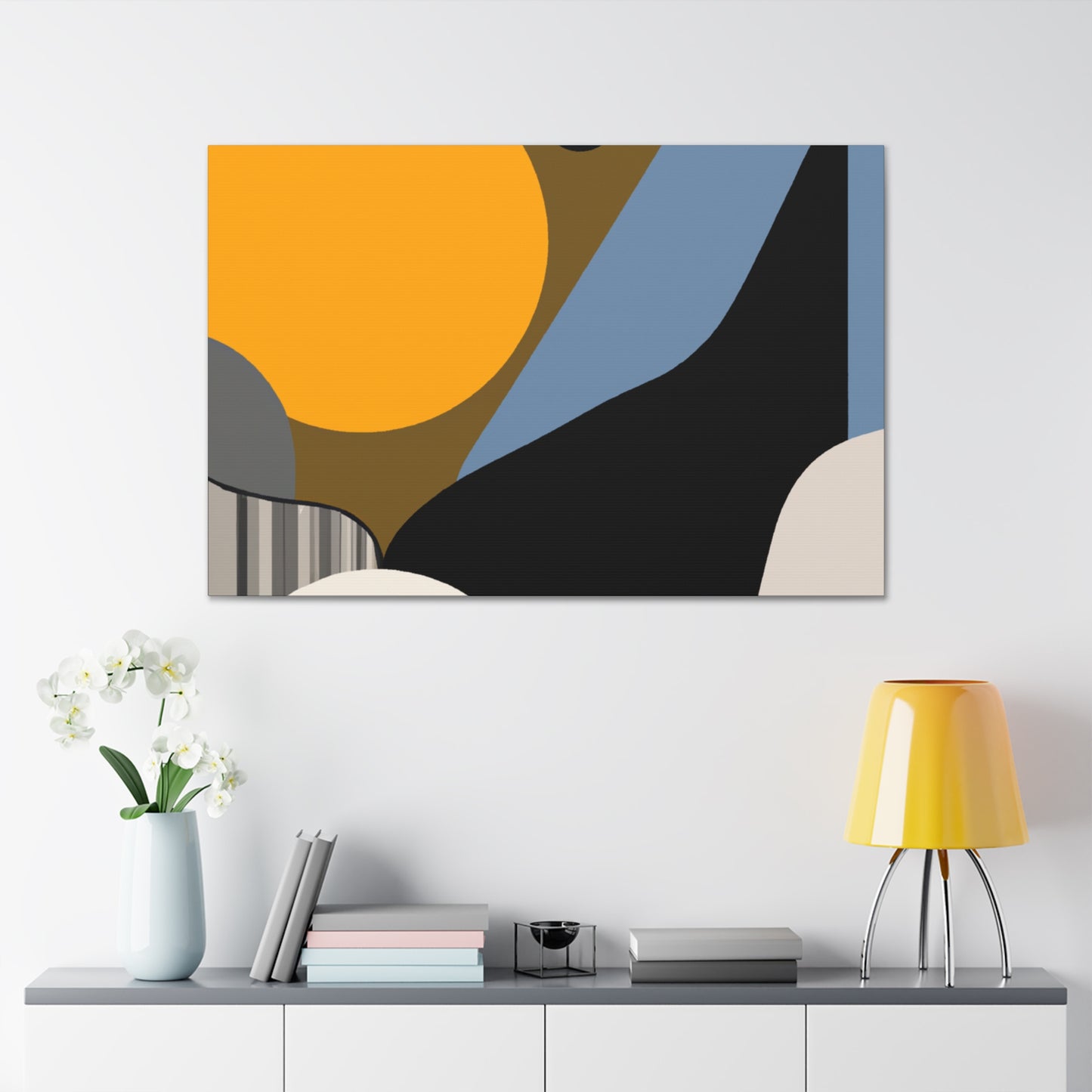 Vibrant Horizons - Midcentury - Canvas