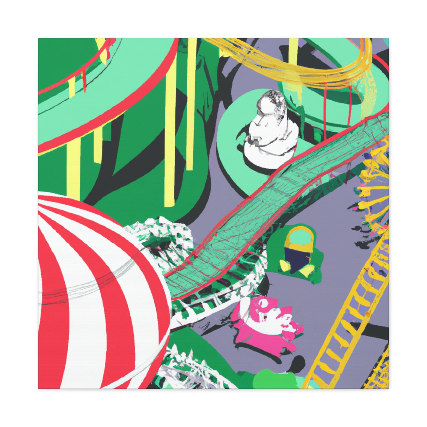Rhino Rampage - Amusement - Canvas