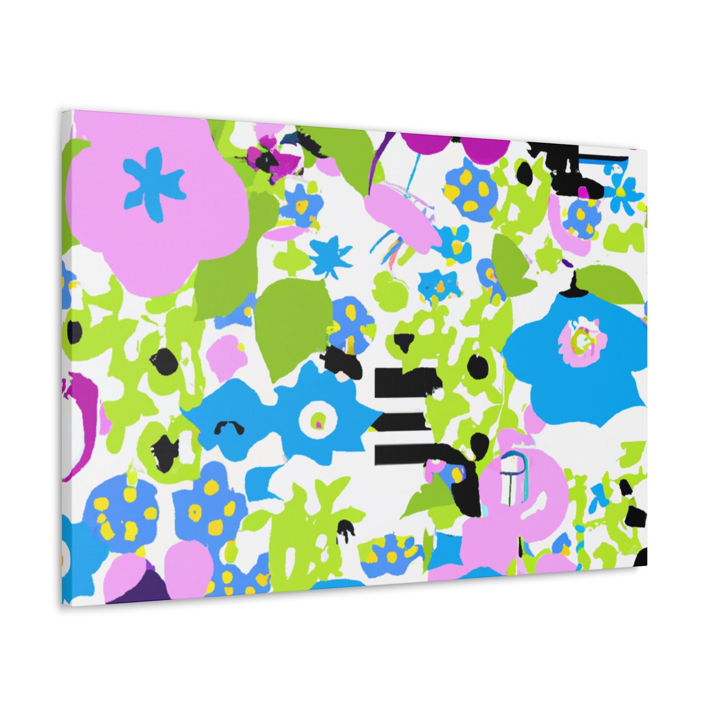Bloom Bursting Brilliance - Floral Canvas