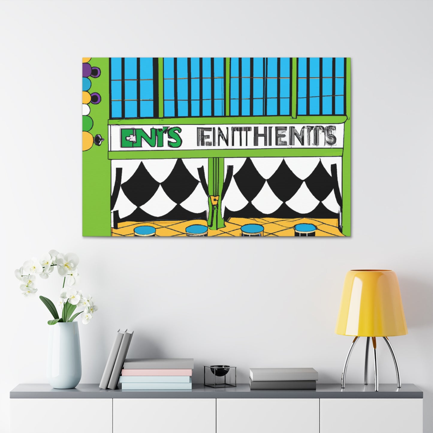 Sock-Hop Stop - Canvas Pop Art