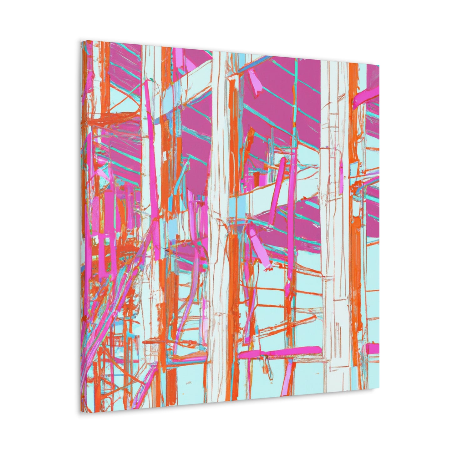 Pink Sticker - Canvas - Architectural