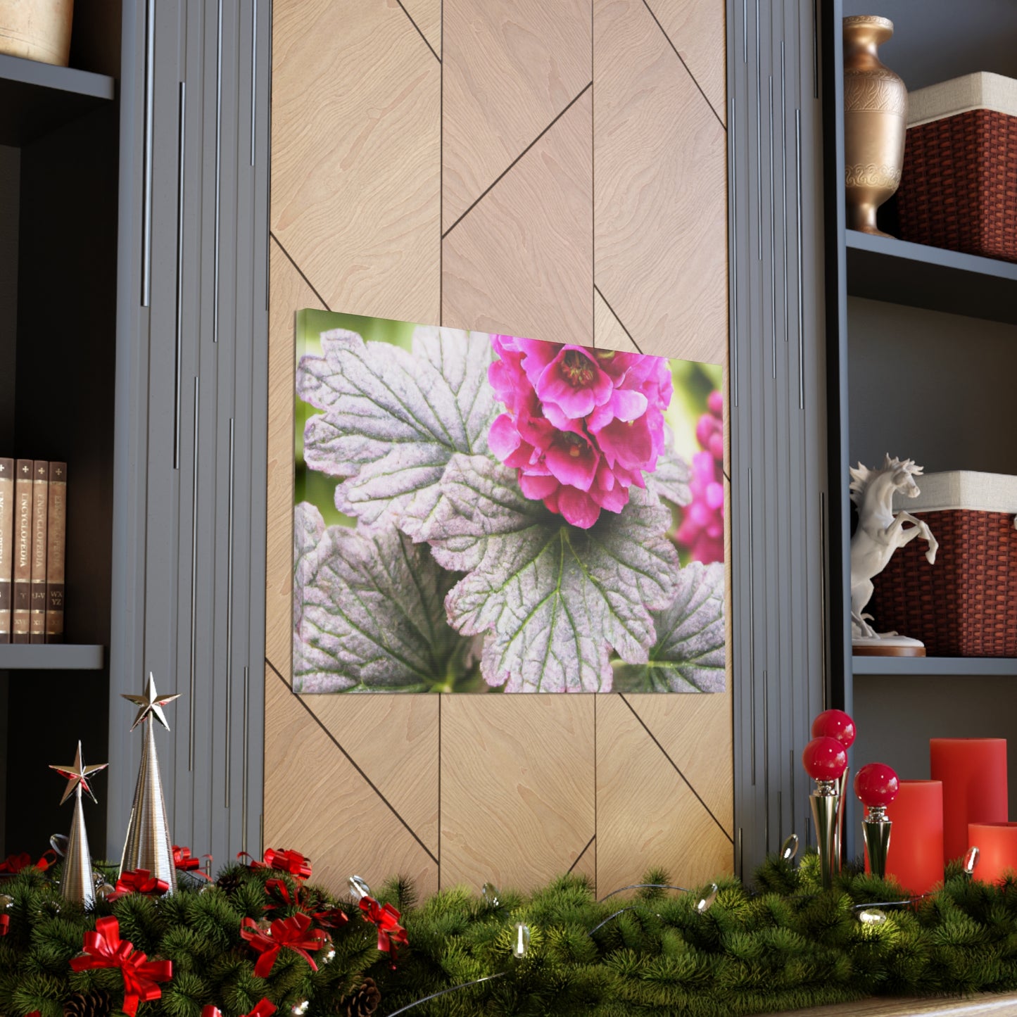 "Garden Fountain Fantasia" - Canvas - Floral