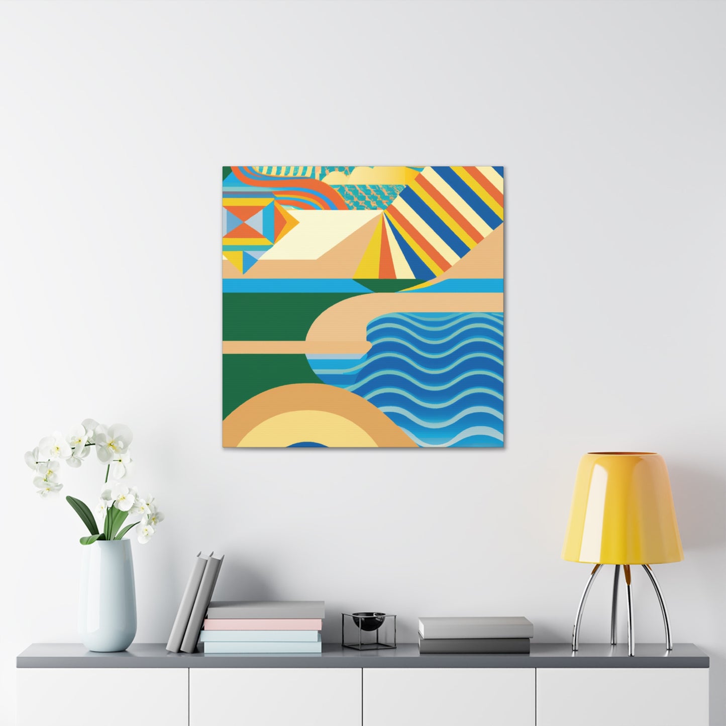 Waterpark - Midcentury Canvas