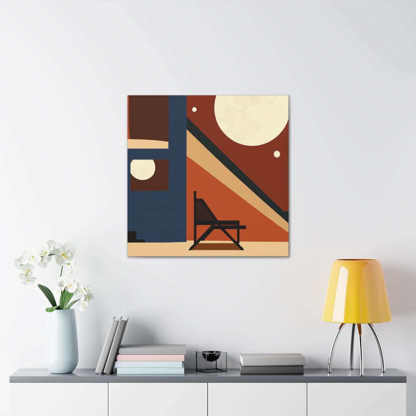 Atomic Wave - Midcentury - Canvas