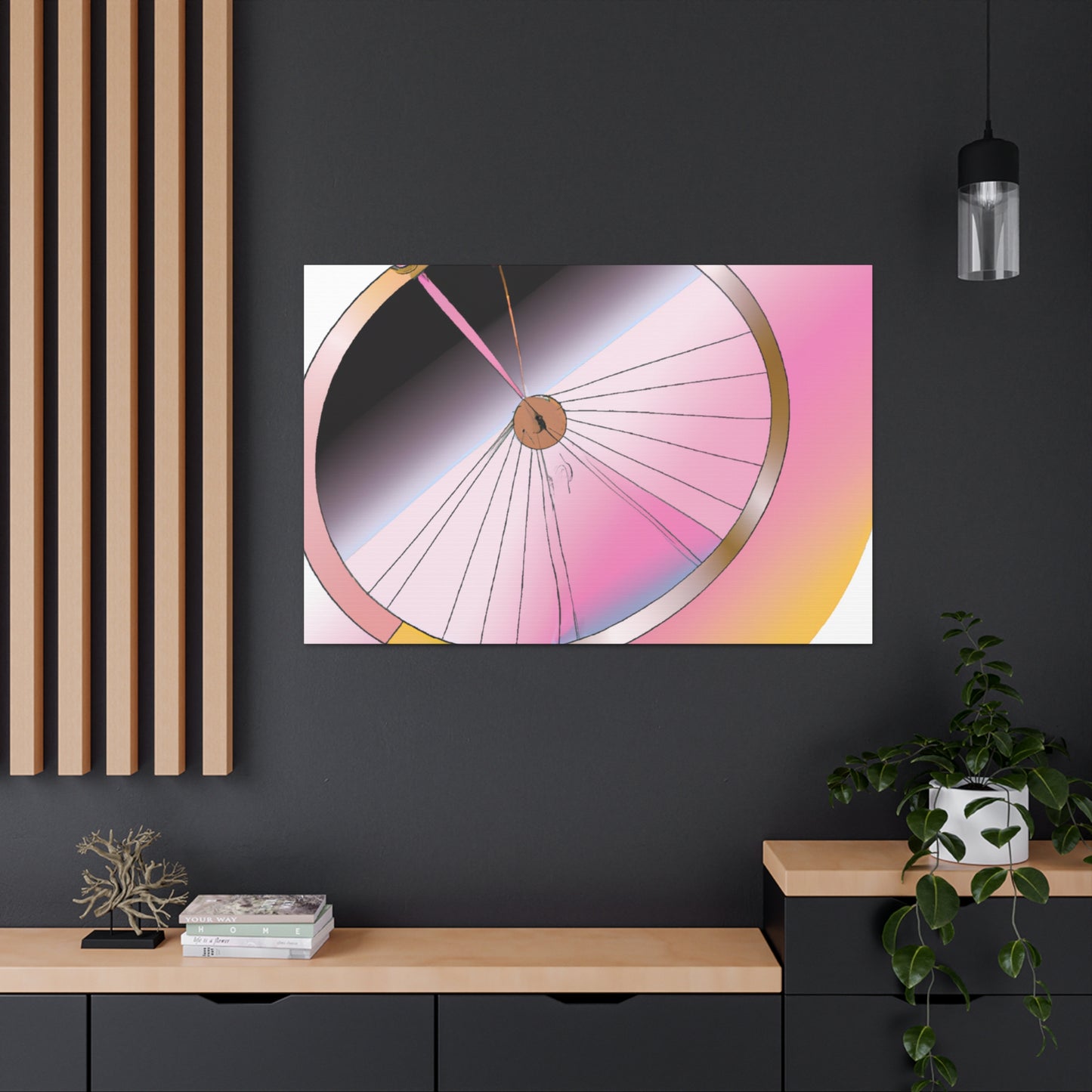 "Wheel Moderne" - Art Deco Canvas