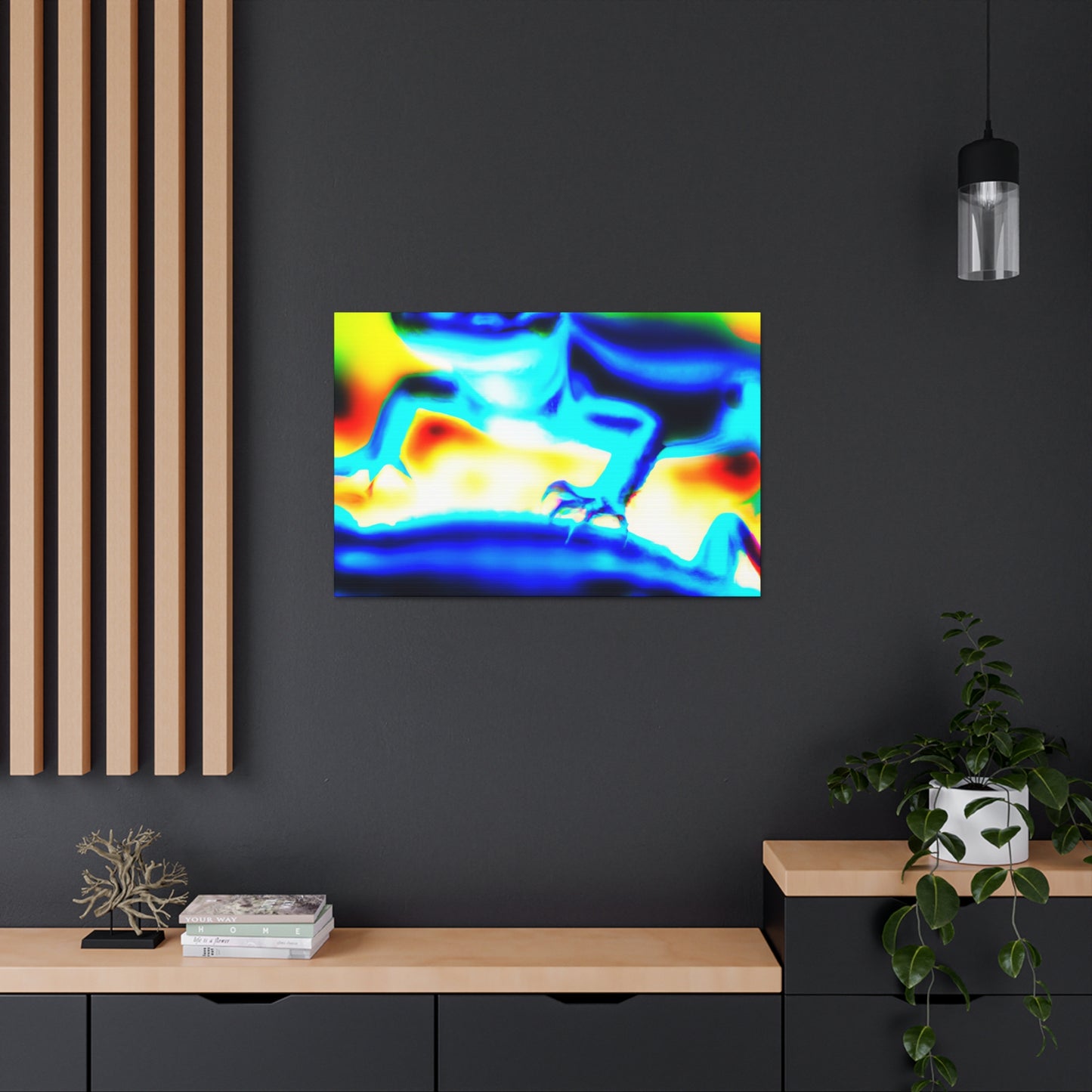 Lemonburst Lynx - Canvas - Abstract