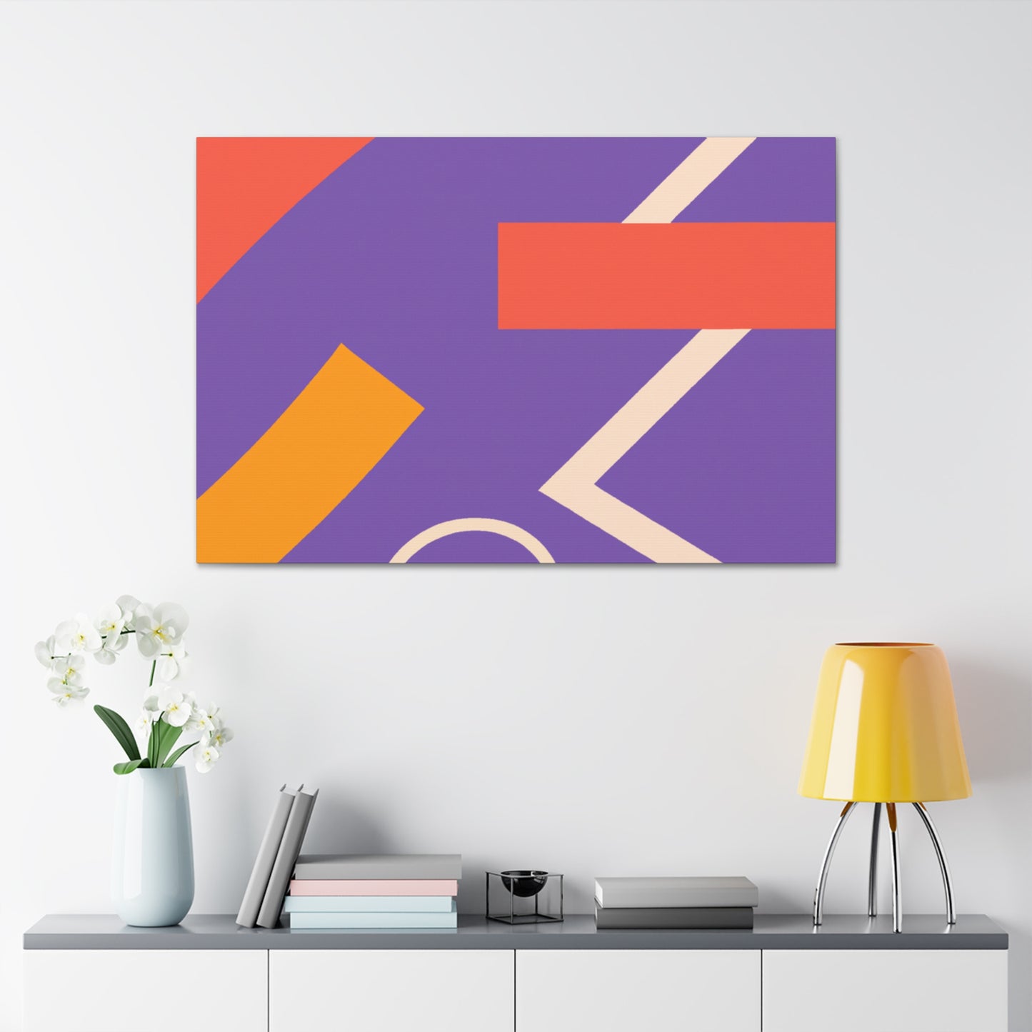 "Dancing Light - Midcentury" - Canvas