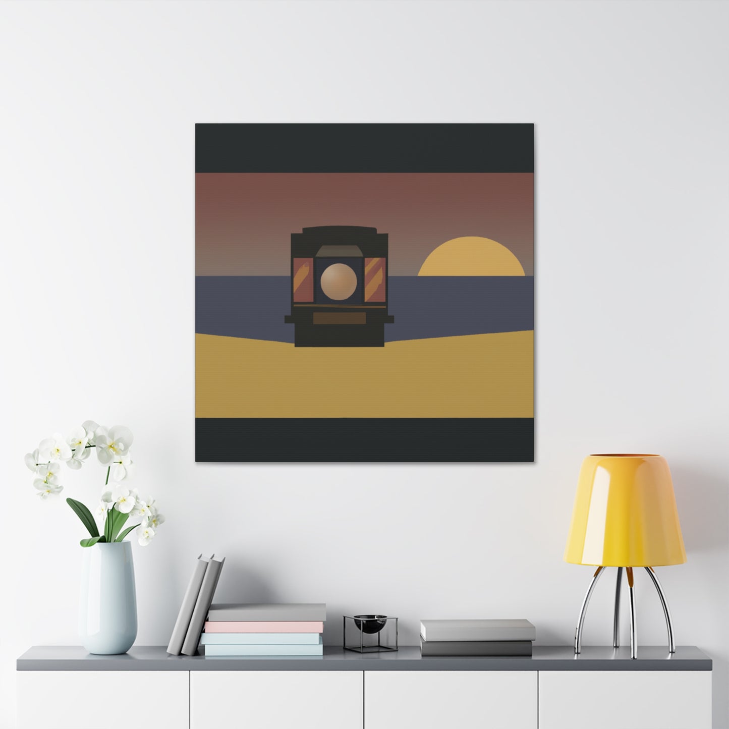 Bubbly Geometry - Midcentury - Canvas