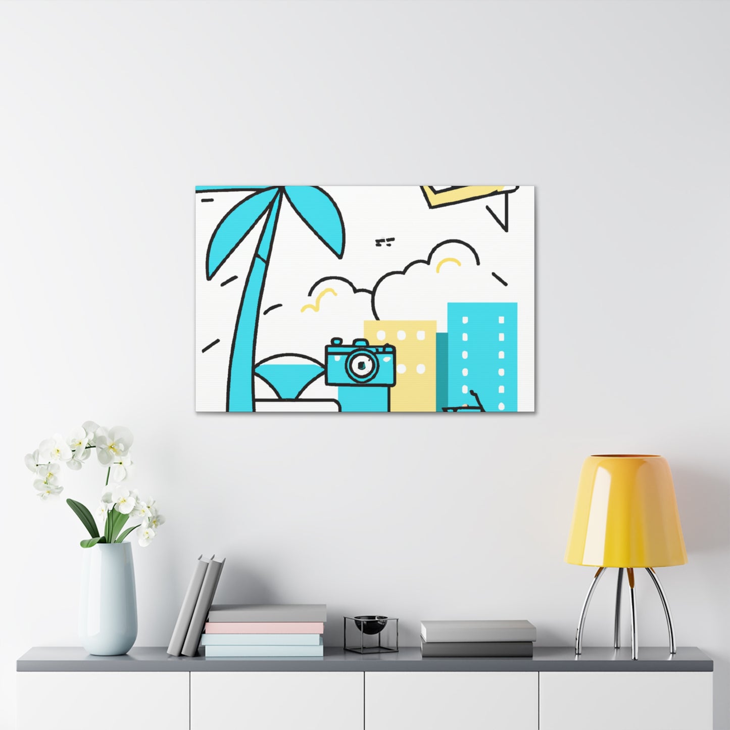 Blue Skyless - Minimalism - Canvas