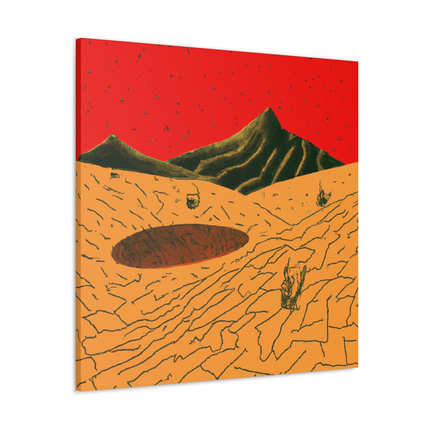 Candied Sand - Vintage Contemporary - Desert - Canvas