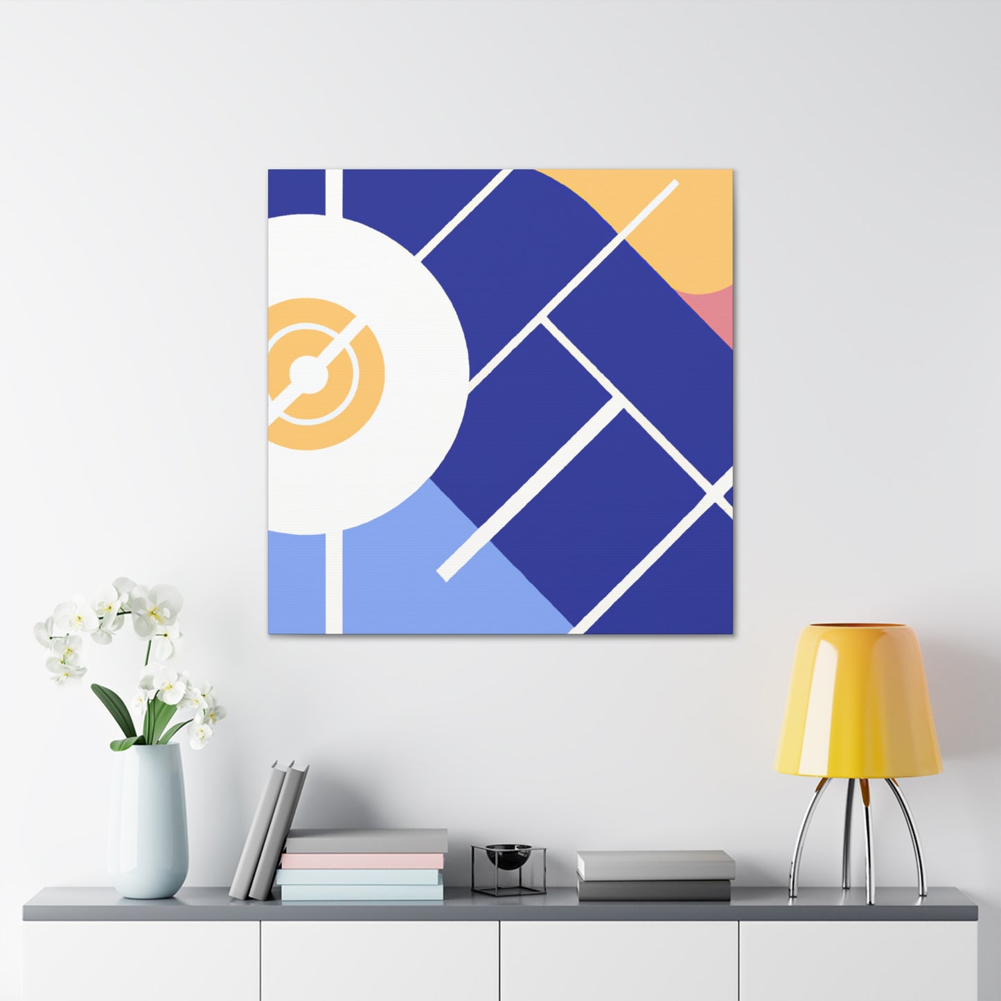 Sputnik Cityscape - Midcentury - Canvas