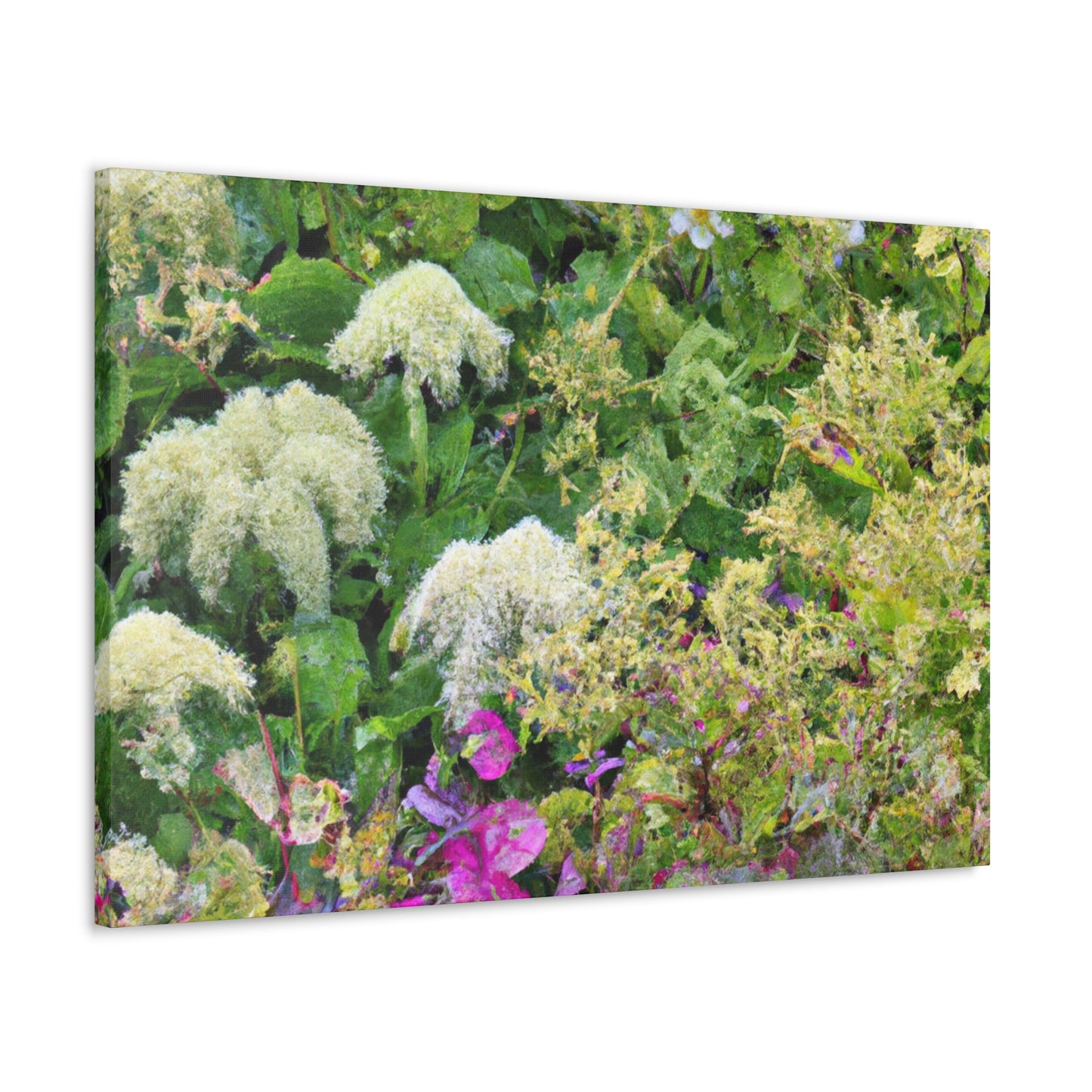 Tangled Garden Pathway. - Floral Canvas