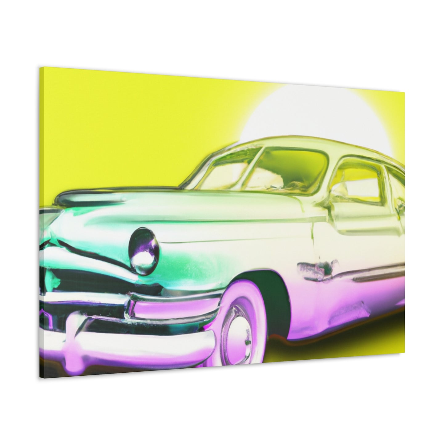 Classic Car Reflection -Automobile Canvas