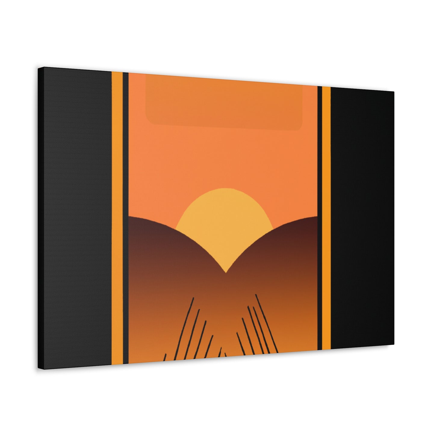 Serene Cascade - Midcentury - Canvas