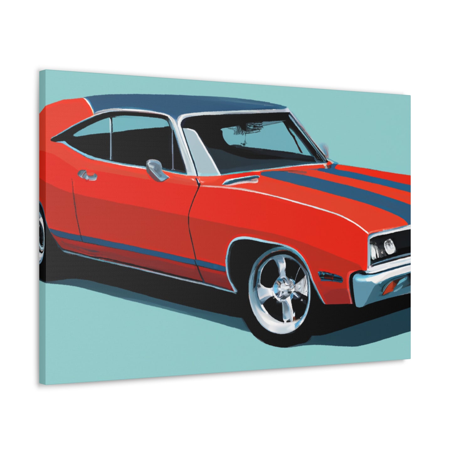 The Burnout Bronco - Automobile - Canvas