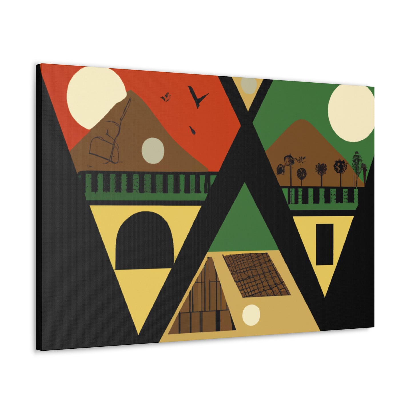 "Cosmological Dance - Midcentury" - Canvas