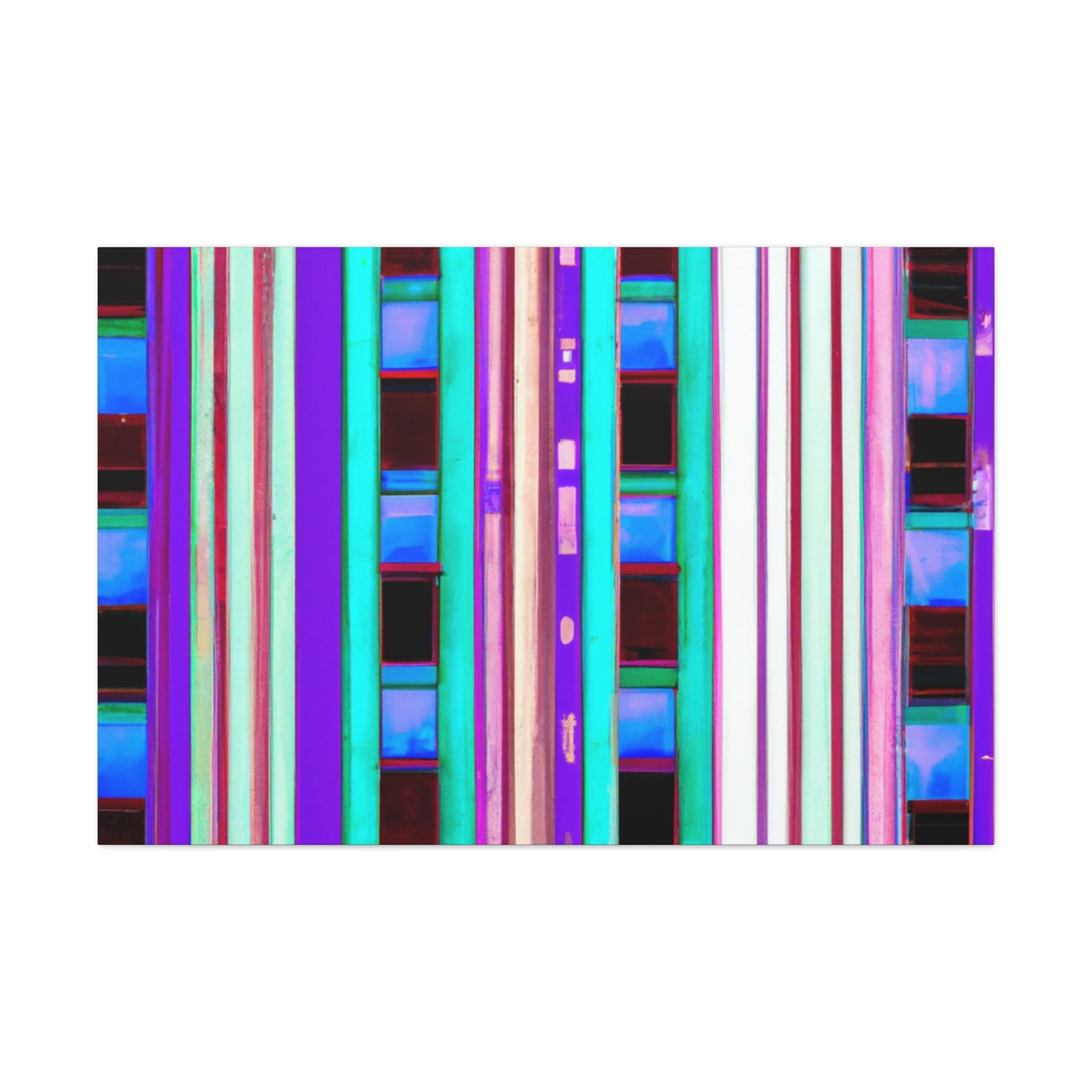 Luminous Metropolis - Architectural Canvas