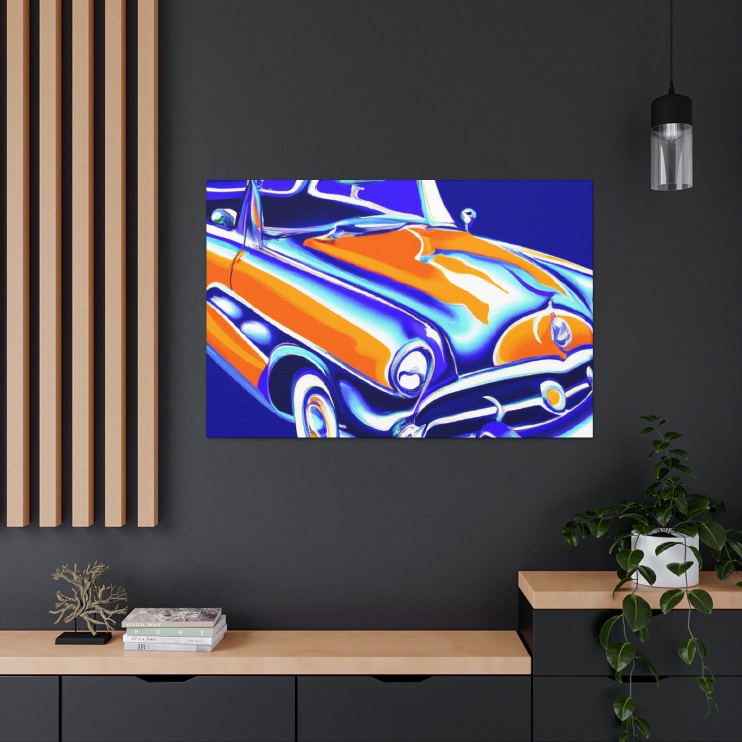 Vintage Thunder Road - Automobile Canvas