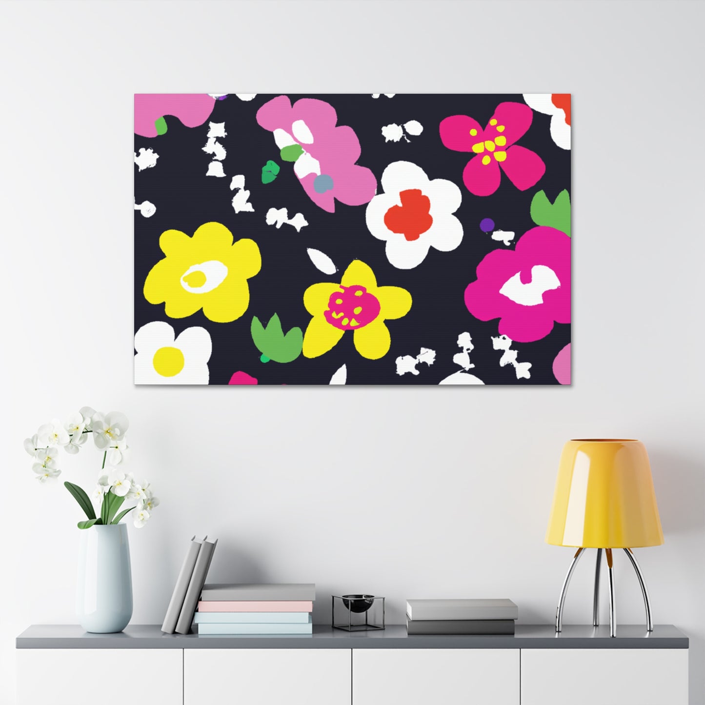 Blissful Bloomies - Floral - Canvas