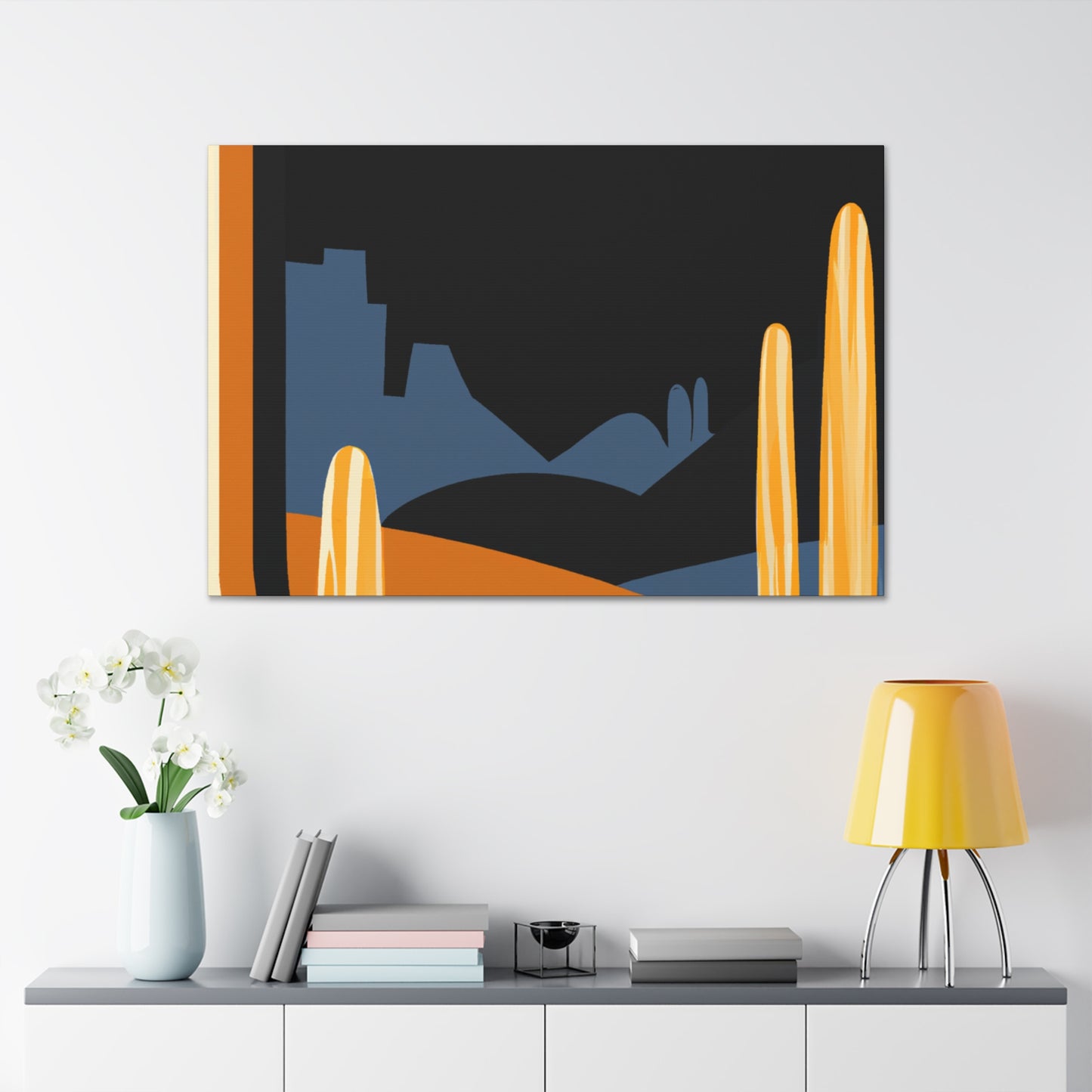 Minty Joyride - Midcentury - Canvas