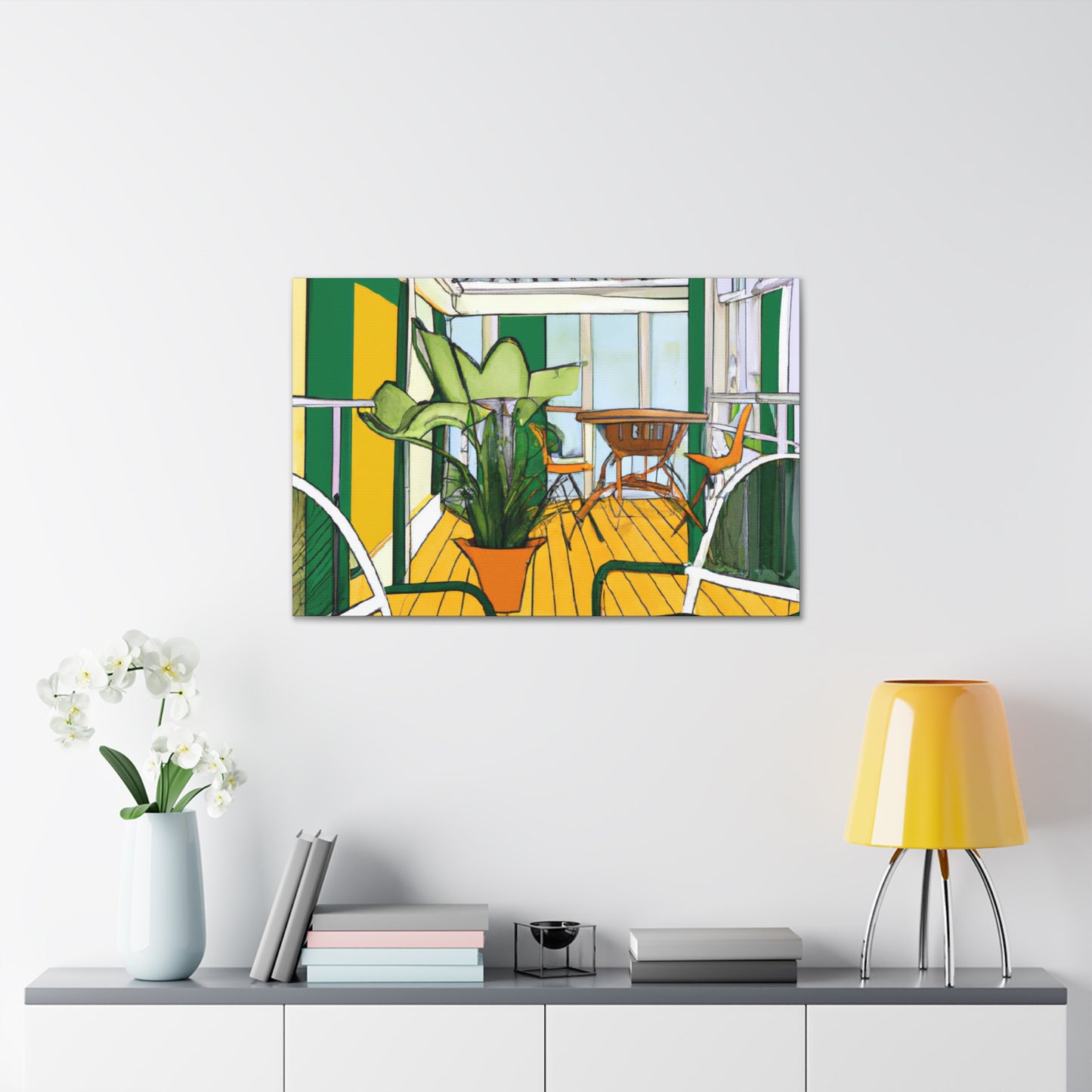Zen Landscape - Midcentury - Canvas