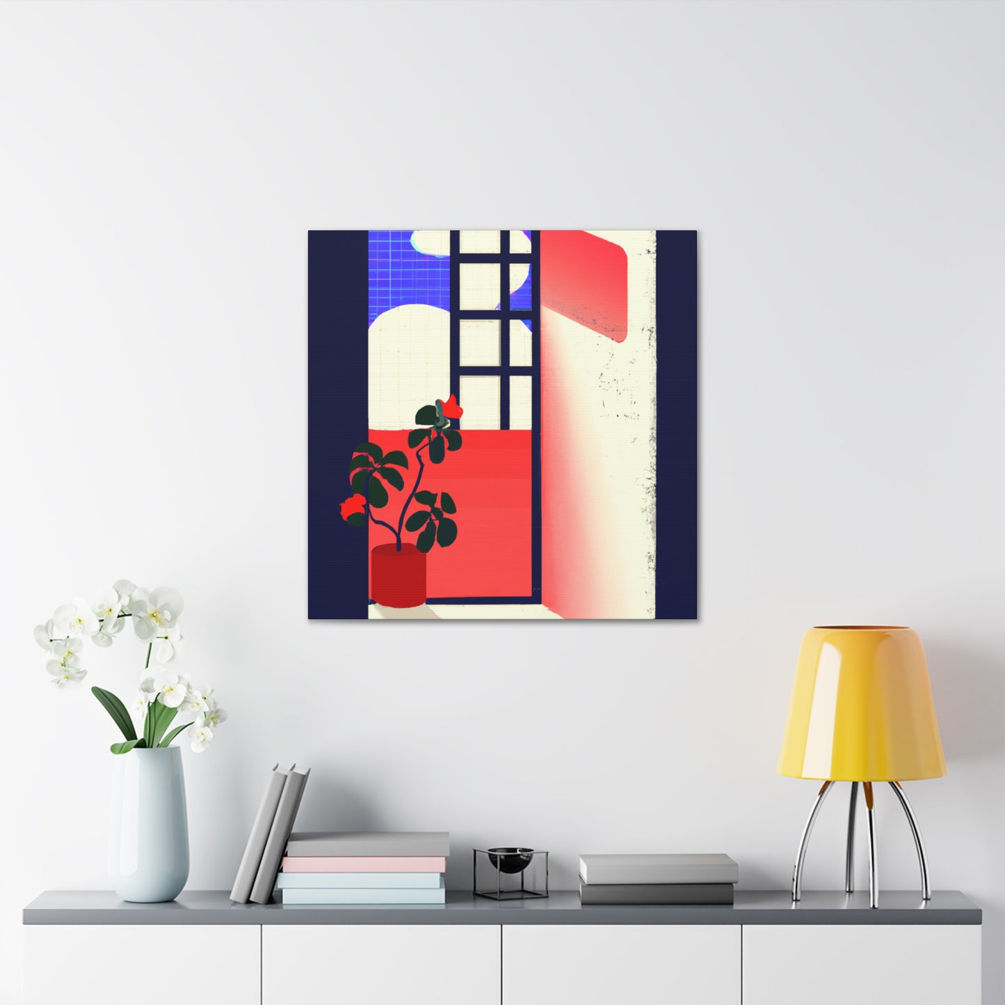 Diner Wheel - Midcentury - Canvas