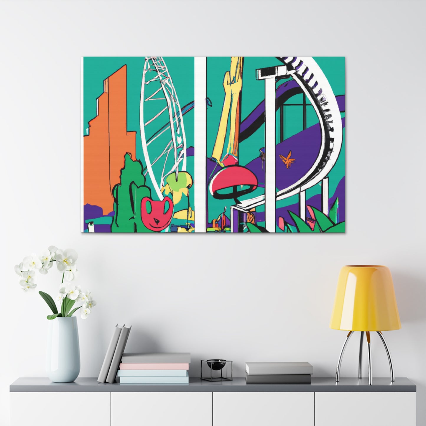 Carnival of Colors - Landscape - Amusement - Canvas