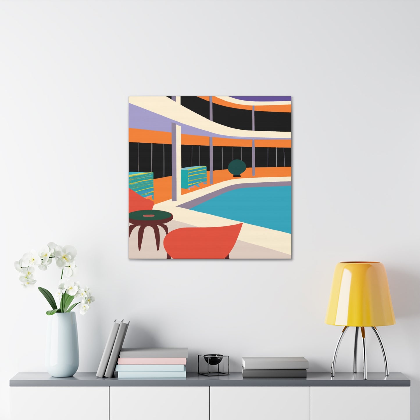 Abstract Allure- Midcentury - Canvas