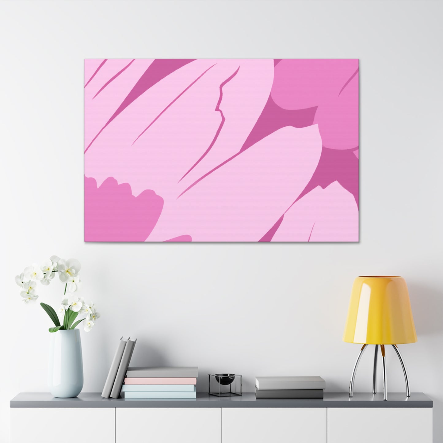 Pink Roselle - Floral - Canvas