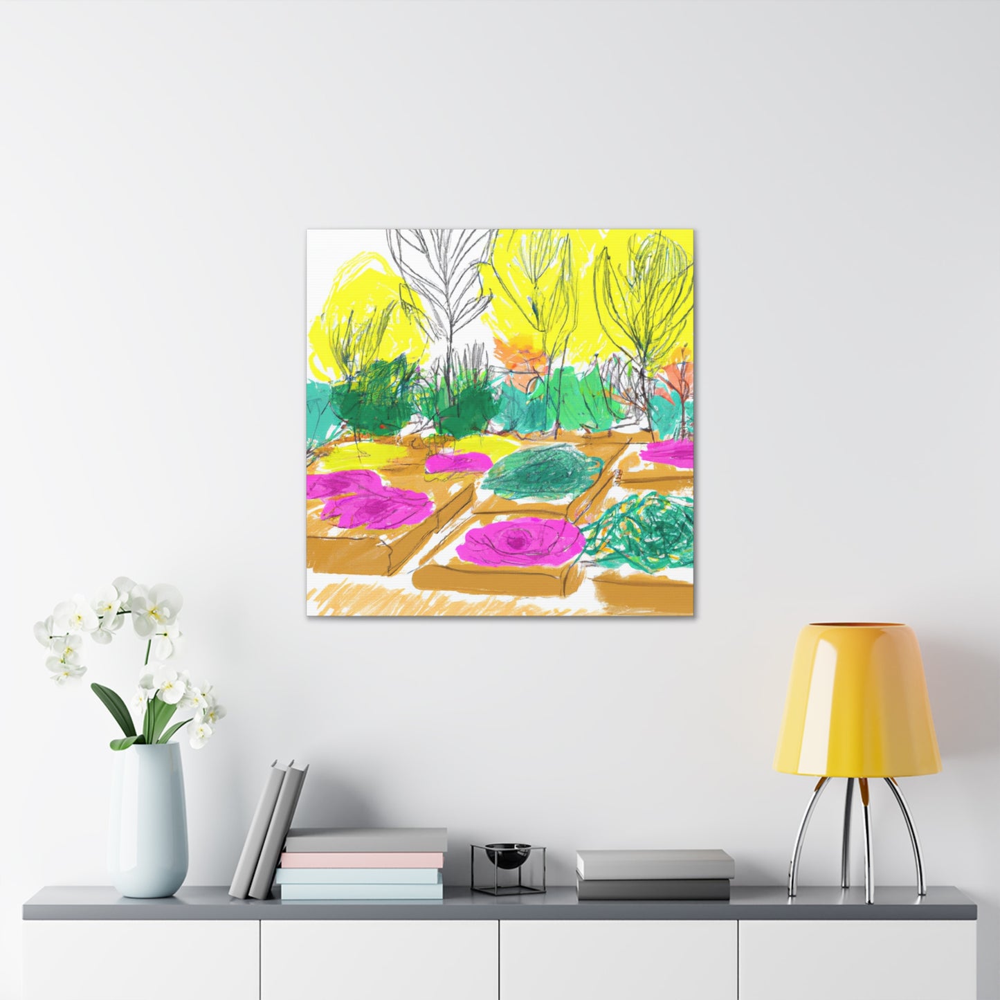 Butterfly Bloom Landscape - Canvas