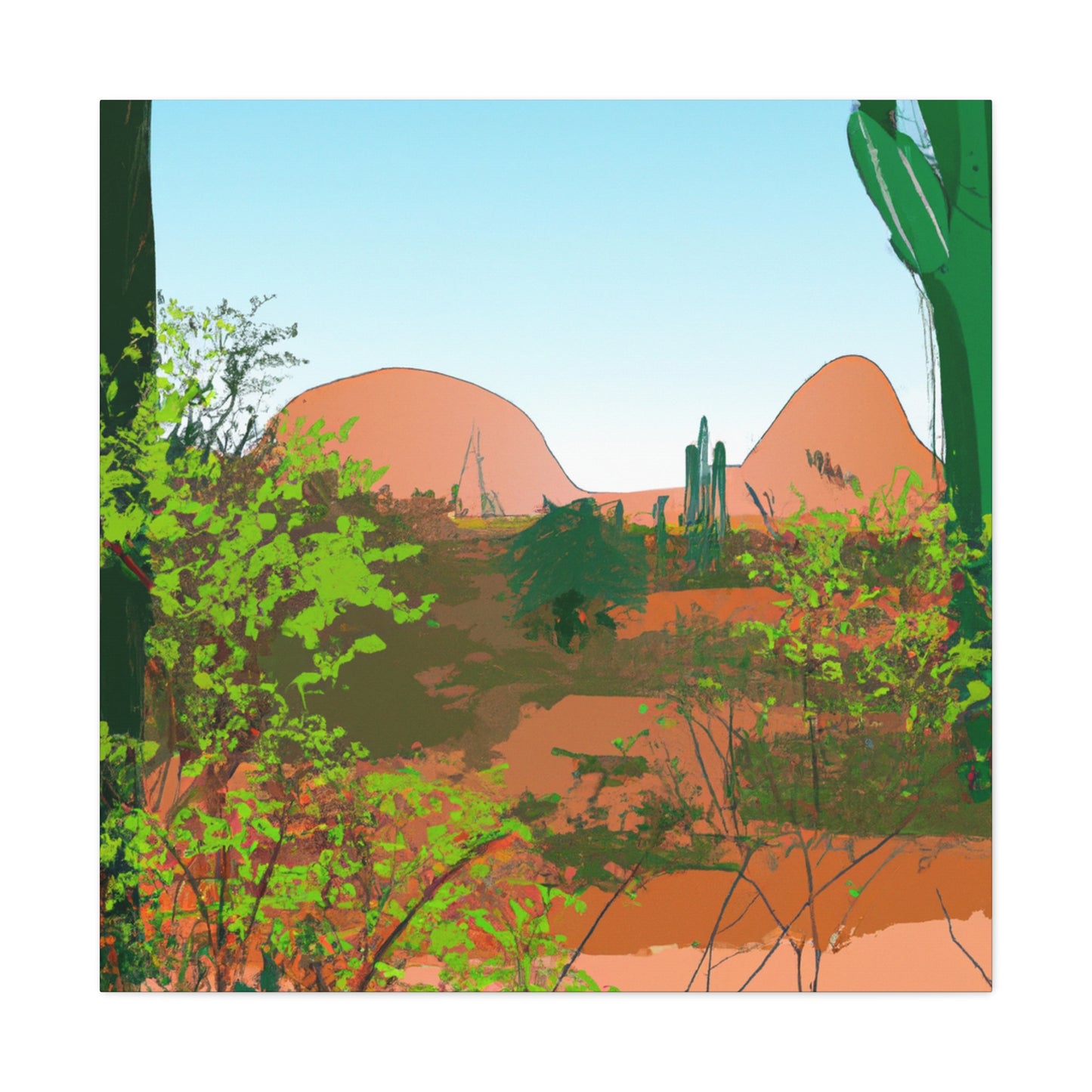 Sandy Oasis - Landscape - Canvas