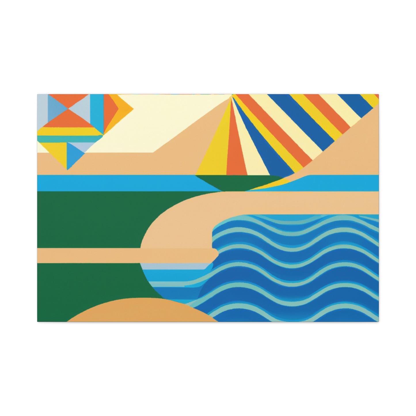 Waterpark - Midcentury Canvas