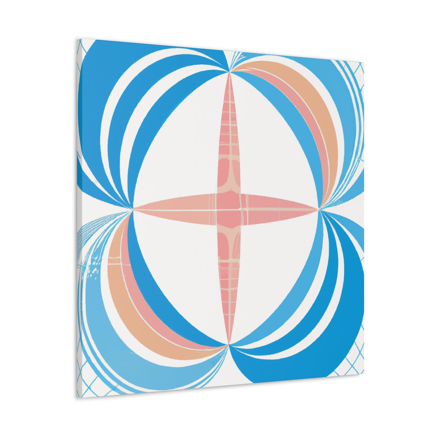 Sunburst Bubblegum- Midcentury - Canvas
