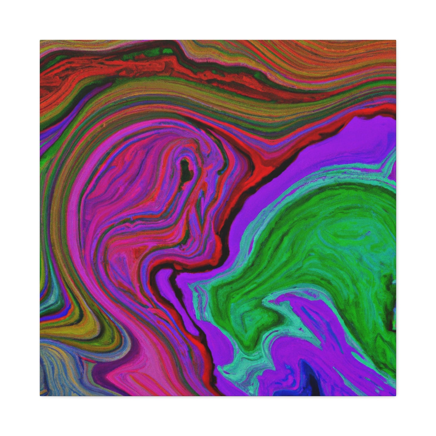 Aqua Mist - Abstract - Canvas