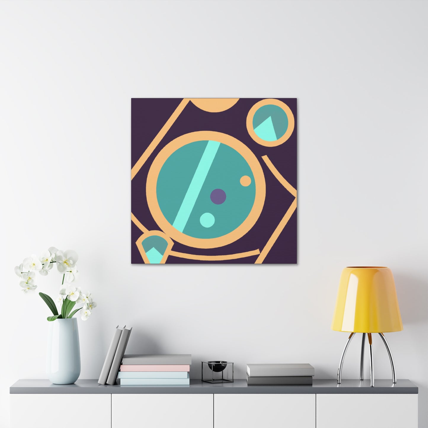 "Far Out Flowerpot- Midcentury" - Canvas